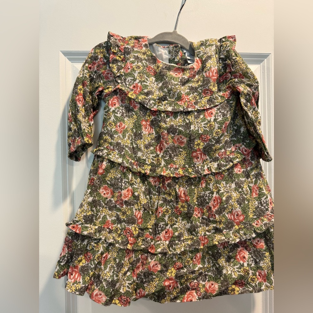 Ralph Lauren Floral Tiered Ruffle Dress & Bloomer